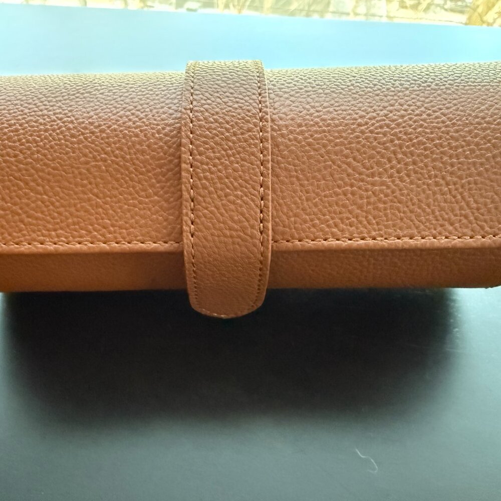 Mark & Graham Travel Watch Roll Camel Brown